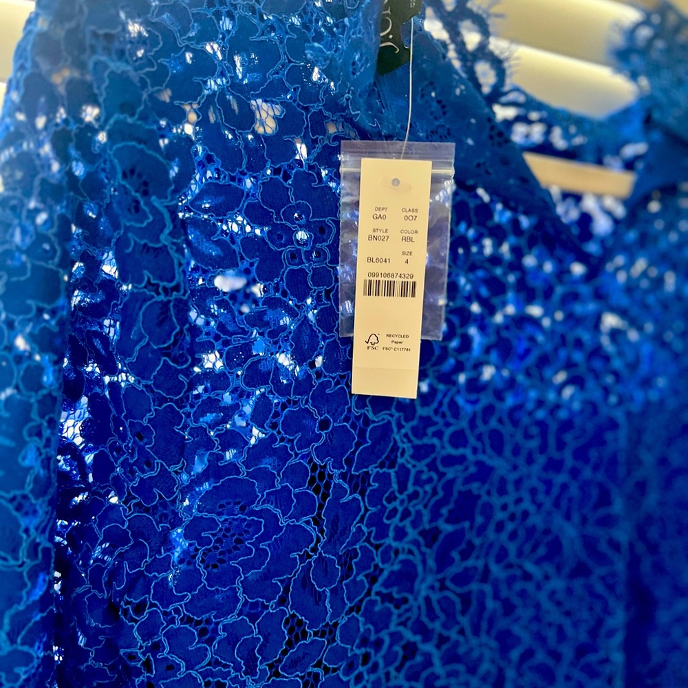 Beautiful Blue lace top from J.Crew